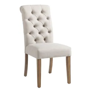 Melia Side Chair in Beige, 2pk